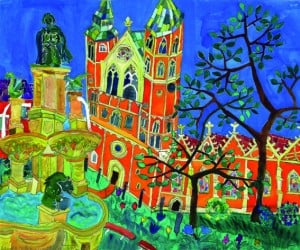 Bild aus der Ausstellung „Schau_Platz_Stadt – Braunschweig im Blick“ von Susanne Lauer in der Galerie Geyso 20 Braunschweig.