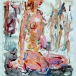 Bild aus der Ausstellung „Sensibles Chaos zwischen Bleistiftspitze und Pinselstiel“.