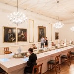 Der Weiße Saal mit dem Historischen Menü im Schlossmuseum Braunschweig, Foto Marek Kruszewski