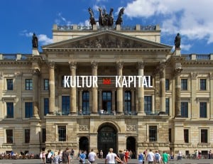 „Kultur=Kapital“ am Braunschweiger Residenzschloss 2016. Grafik: Stadt Braunschweig