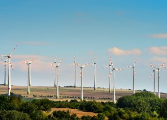 Windenergieräder im Elm. Foto: SBK/Andreas Greiner-Napp.