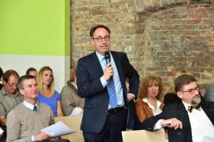 Tobias Henkel (Direktor der Stiftung Braunschweigischer Kulturbesitz) während der Veranstaltung. Foto: Andreas Greiner-Napp