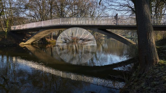 Flashback, Drachenbrücke im Bürgerpark. Grafik: Stadt Braunschweig