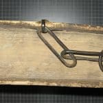 Eindrucksvolles Kettenbuch aus der Franziskanerbibliothek Gandersheim mit erhaltener Kette. Dabei handelt es sich um einen Auszug der „De civitate Die“ des Augustinus. Foto: HAB