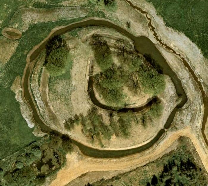 Der Querumer Borwall von oben. Foto: Regionalkarte