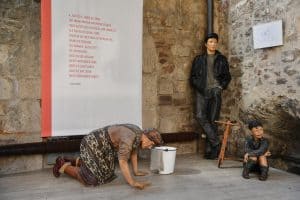 Figurenskulptur mit John Lennon. Foto: Prüsse Stiftung/Andreas Greiner-Napp