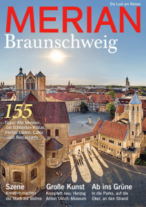 Titelseite des neuen Braunschweig-Magazins. Screenshot: Merian