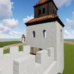der Mauer der Werla. Rekonstruktion: AG Gebautes Erbe.