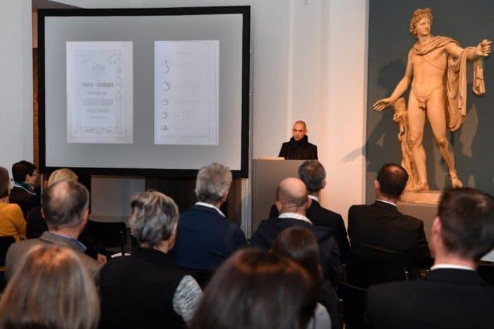 Autor Christian Lechelt während der Präsentation im Herzog Anton Ulrich-Museum. Foto: Andreas Greiner-Napp