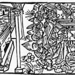 Holzschnitt von Hans Dorn von der Titelseite „Dath boke der hilgen Ewangelien“. Foto: Ostwald