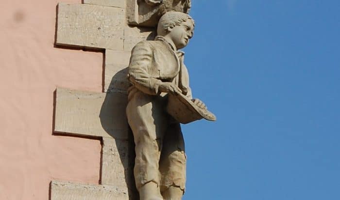 Der Betteljunge am Stechinelli-Haus. Foto: Ostwald