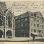 Eine alte Postkarte zeigt das Altstadtrathaus und das Stechinelli-Haus. Archiv: Ostwald