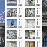Der komplette Briefmarkenbogen „10 Jahre Residenzschloss Braunschweig“