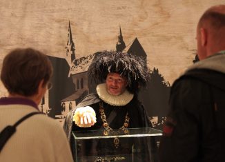 Mario Wenzel-Becker als Bürgermeister Jobst Kale im Braunschweigischen Landesmuseum. Foto: Meike Buck