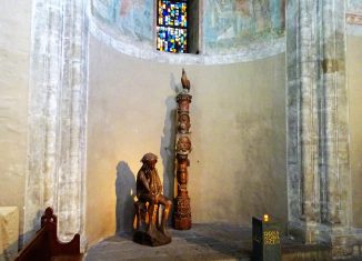 Die Passionssäule und die Figur des leidenden Jesus im Braunschweiger Dom: Foto: meyermedia