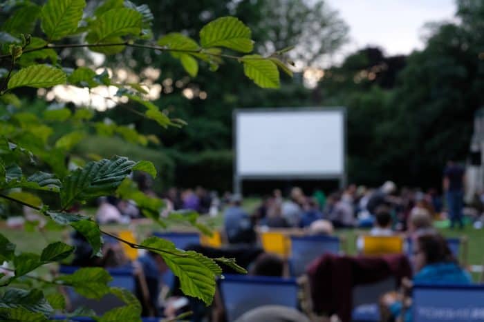 Sommerkino im Garten des Kunstvereins. Foto: Meike Buck