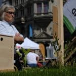 Der BUND informierte zum Thema "Eisspeicher". Foto: Meike Buck