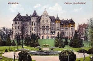 Das Schloss Cumberland als historisches Postkartenmotiv.