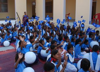 Zu den geförderten Projekten zählte auch die Mädchenschule in Mundia/Indien. Foto: Stiftungspartner GmbH