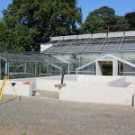 Das Betonbecken ist gegossen. Foto: Botanischer Garten