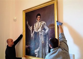 Hängung des Neuzuganges in der Dauerausstellung. Foto: Schlossmuseum