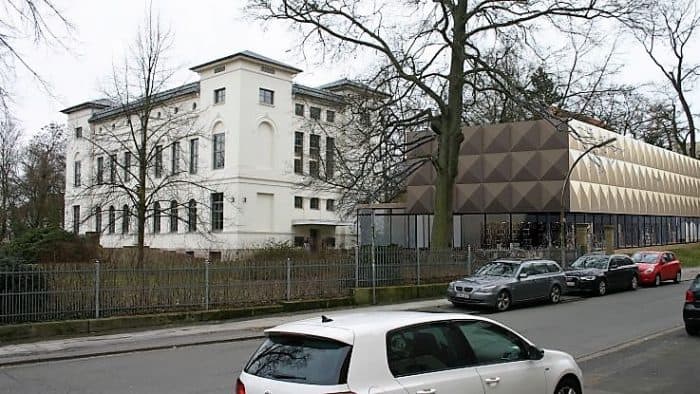 Das Georg-Eckert-Institut und der geplante Anbau. Grafik: Arbeitsgemeinschaft gebautes Erbe
