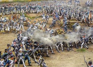 Diorama stellt die Schlacht gegen Napoleon nach. Foto: Museum Hassenhausen