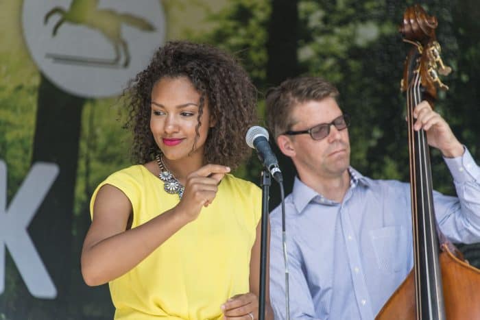 Shereen Adam trat 2016 bei Jazz im Park auf. Foto: Braunschweigische Landschaft/Sebastian Schollmeyer