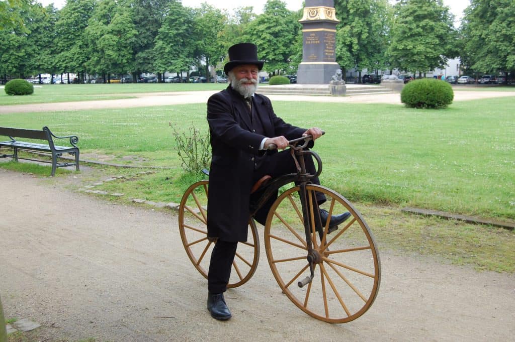 Büssings erste Erfindung war ein Fahrrad