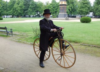 Autor Thomas Ostwald war bereits mehrfach mit Büssings Fahrrad unterwegs. Foto: Archiv Thomas Ostwald