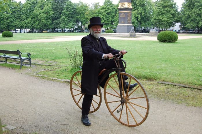 Autor Thomas Ostwald war bereits mehrfach mit Büssings Fahrrad unterwegs. Foto: Archiv Thomas Ostwald