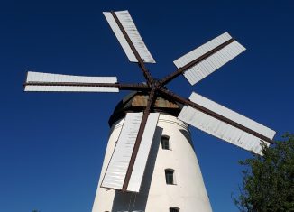 Die fünfflügelige Holländer-Windmühle Wendhausen. Foto Günter Jung