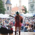 Auf der Hauptbühne auf dem Platz der Deutschen Einheit findet am Sonntag das Finale mit dem Preisträgerkonzert statt. Foto: Buskers