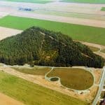 Der Seilbahnberg aus der Luft. Foto: Archiv Lengede