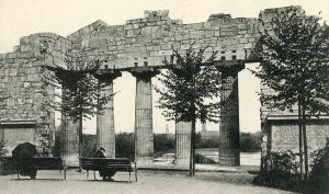 Der Portikus im Bügerpark, um 1900. Foto: Stadtarchiv Braunschweig