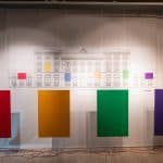 Der Nordbahnhof wird zum Klang-Raum und bunte Platten zu Lautsprechern: Idee von Clemens von Reusner und Hans Wesker. Foto: Marius Maasewerd.