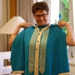 Ein Kleid, das in dieser Form in Afrika getragen wird, entstand in Co-Produktion. Foto: Diakonie des Landkreises Helmstedt