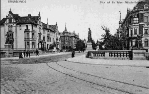 Blick in die frühere Kaiser-Wilhelm-Straße. Foto: Archiv