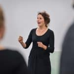 Julia Taut, BBK-Geschäftsführerin, führte durch die Prieview. Foto: BBK/Andreas Greiner-Napp