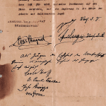 Die originale Abdankungsurkunde. Foto: Schlossmuseum