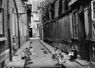 Malertwete, Fotografie um 1930 (Blick in Richtung Scharrnstraße). Foto: Stadtarchiv Braunschweig