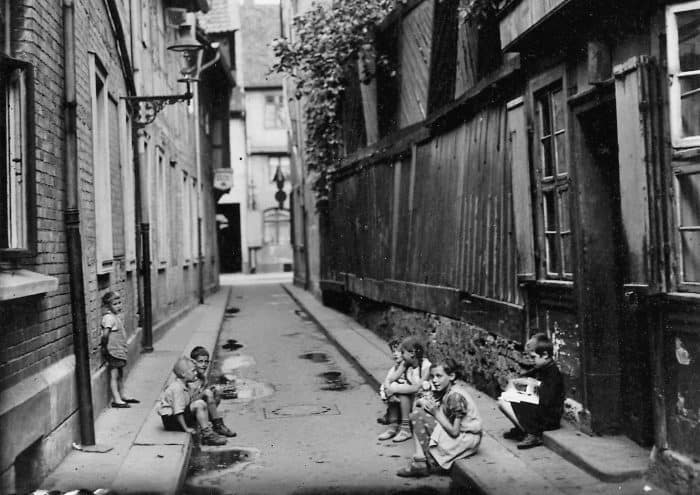 Malertwete, Fotografie um 1930 (Blick in Richtung Scharrnstraße). Foto: Stadtarchiv Braunschweig