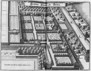 Der Lustgarten als Merian-Stich, um 1650. Foto: IBR