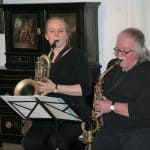 Laura Bittner und Hanns-Wilhelm Goetzke unterhielten die Gäste des After-Work-Empfangs in den Räumen der Richard Borek Stiftung. Foto: Richard Borek Stiftung.
