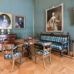 Im Arbeitszimmer stehen auf dem Tisch zwei Rauchschalen: Foto: Schlossmuseum/Küstner