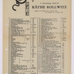 Gemäldeauflistung der Käthe-Kollwitz-Ausstellung. Foto: Schlossmuseum
