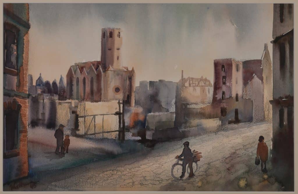 „Trümmer­kunst“ aus der zerstörten Stadt