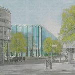 So sollte es aussehen: Blick auf die Theaterpassage. Ansicht: Grazioli + Muthesius