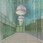 „ECE-Kollonaden: Leichtes Spiel zwischen drinnen und draußen“, schrieb die Braunschweiger Zeitung am 2. September 2003 unter diese Computergrafik. Ansicht: Grazioli + Muthesius