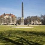 Der Obelisk am Inselwall. Foto: Peter Sierigk